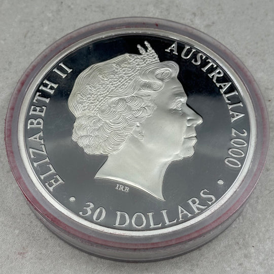 1Kg .999Ag Sydney Olympics 2000 30 Dollar Australia i skrin