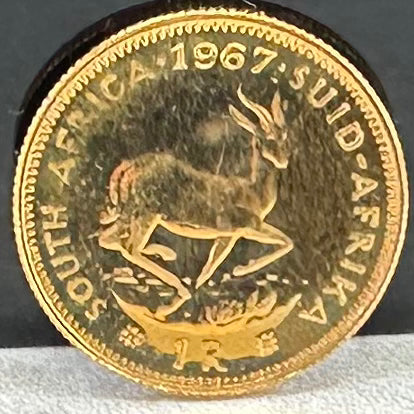 3,99g .917Au 1Rand Sør Afrika 1967