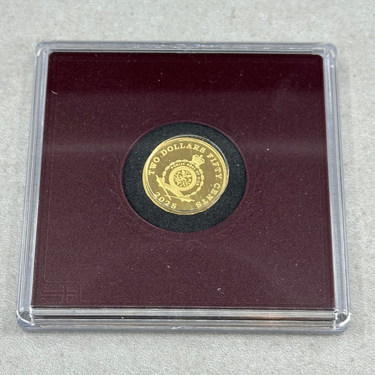 1,56g .999Au 2,5Dollar Niue i skrin med serfikat