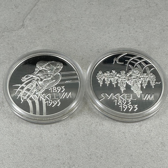 2oz .999Ag(NetWeight)Sykkel Vm 1993