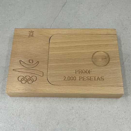 27g .925Ag 2000Pesetas Spania 1990(skrin,serfikat og eske)