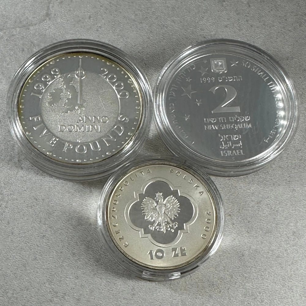 65.4g .999Ag Net (SPOT) 3stk Millennium Minnemynter