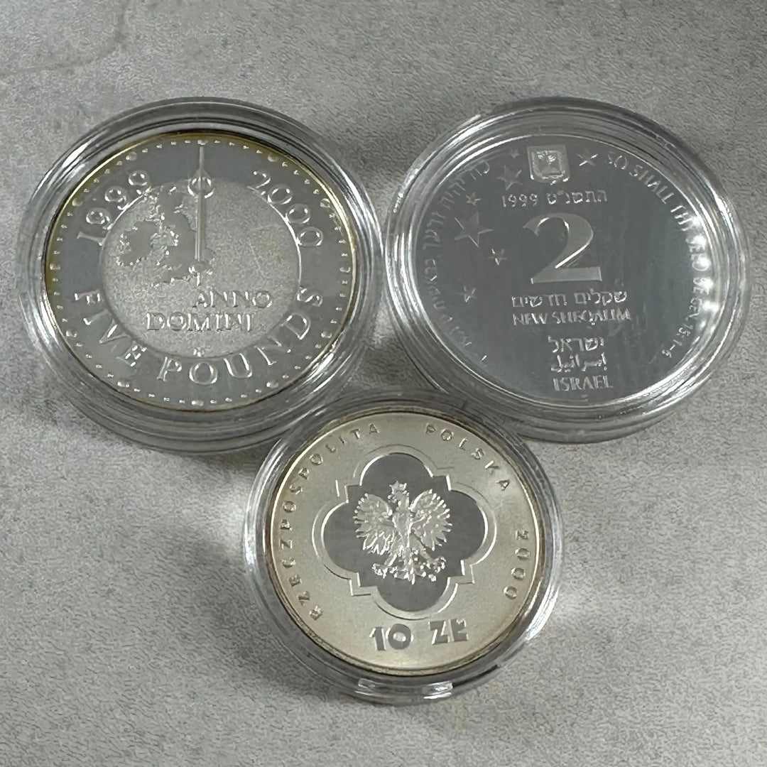 65.4g .999Ag Net (SPOT) 3stk Millennium Minnemynter