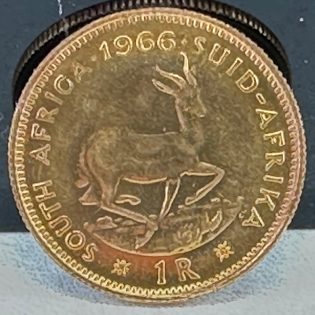 3,99g .917Au 1Rand Sør Afrika 1966