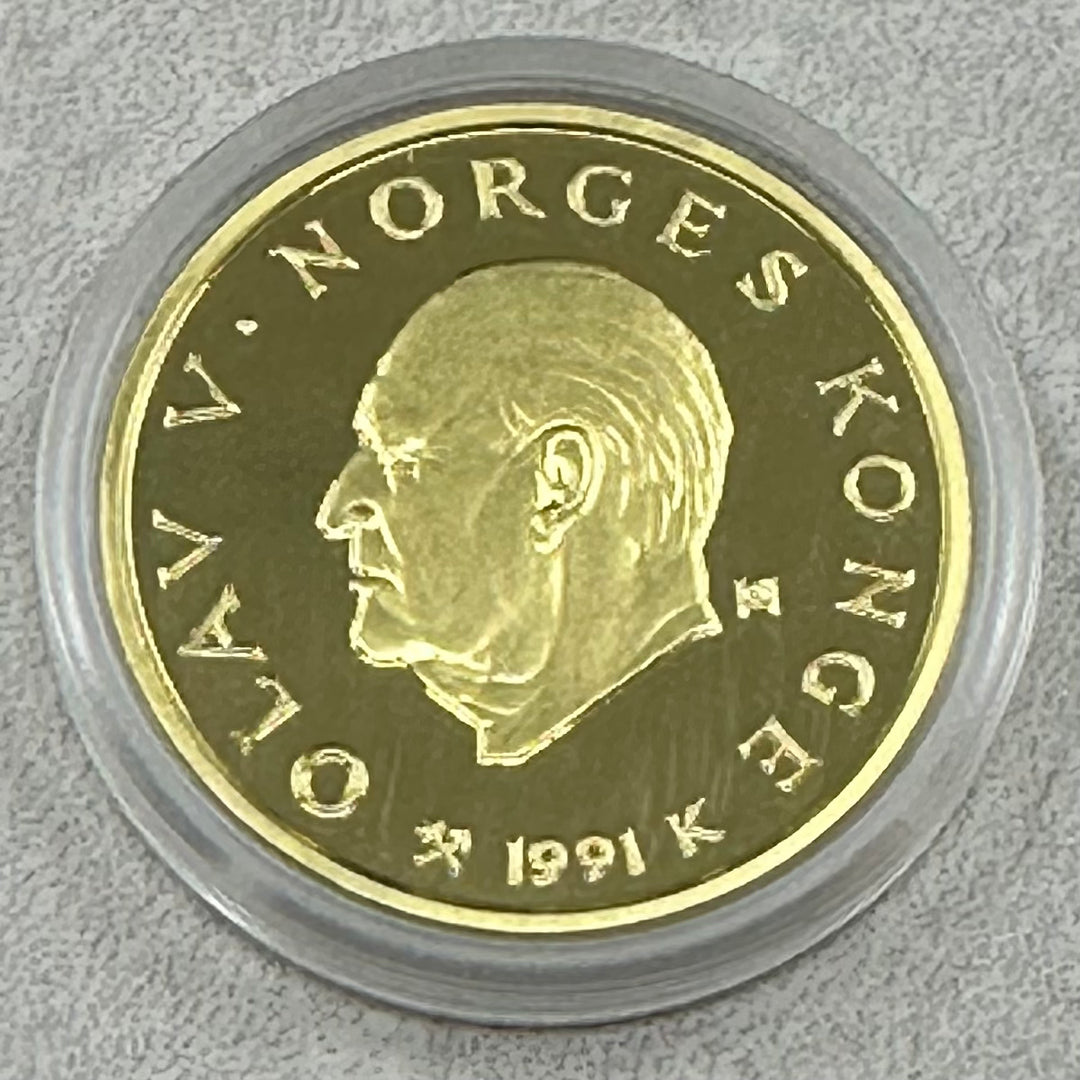 16,96g .917Au 1500kr Norge 1991 Lillehammer OL