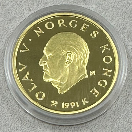 16,96g .917Au 1500kr Norge 1991 Lillehammer OL