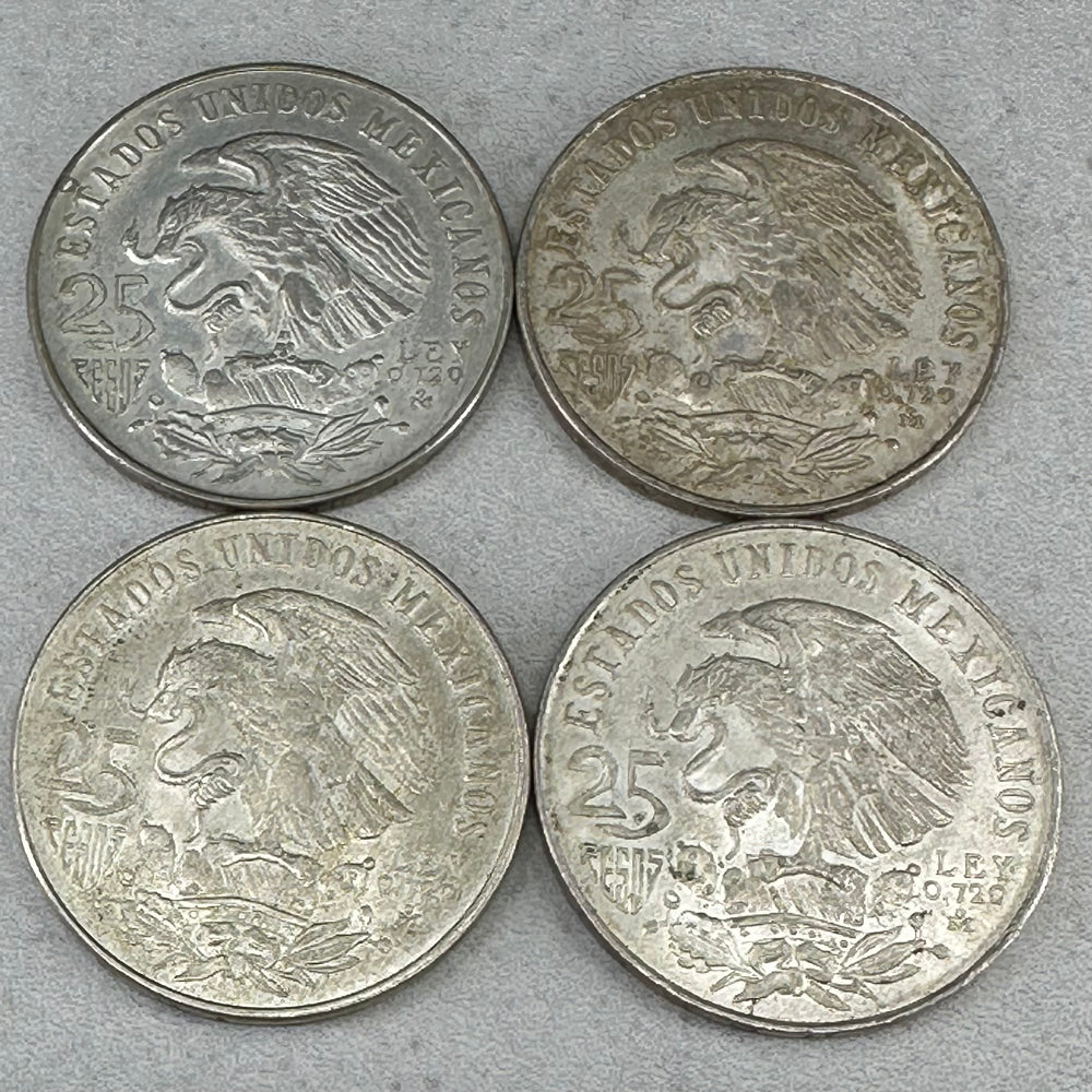 90g .720Ag 25 Pesos Mexico 1968 (Commemorative Coins Olympics Mexico City)