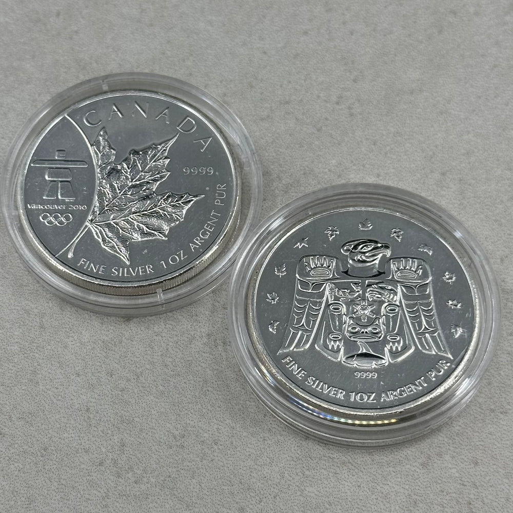 2oz .999Ag 5Dollar Canada 2008/09 Vancouver 2010