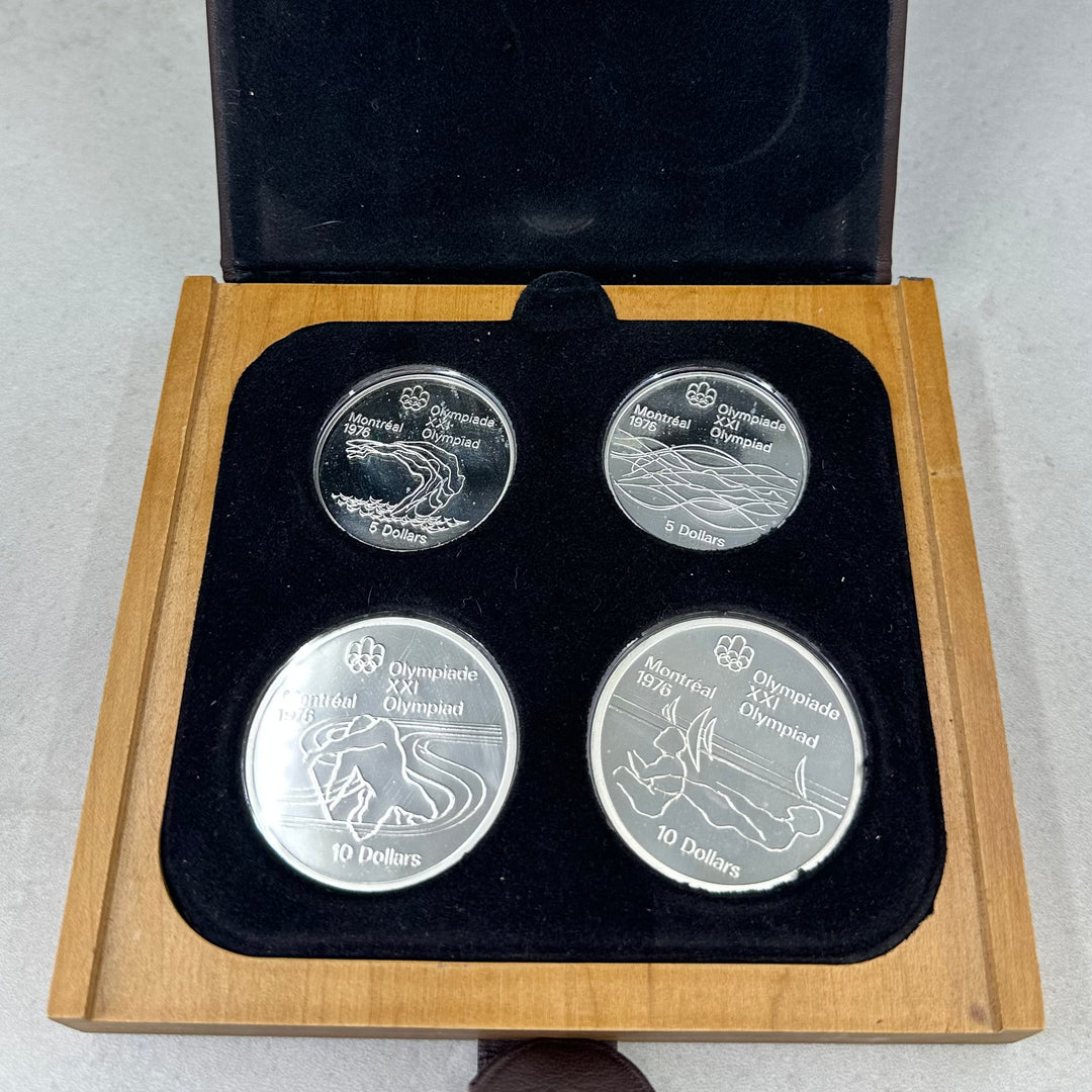 145,8g .925Ag 5Dollar/10Dollar Canada 1975(Montreal 1976)i boks