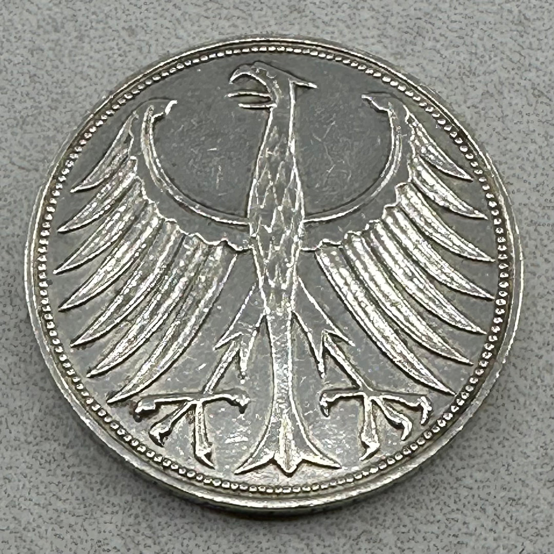 56g .999Ag(Net Weight) SPOT 5Mark Tyskland 1951(Renset)