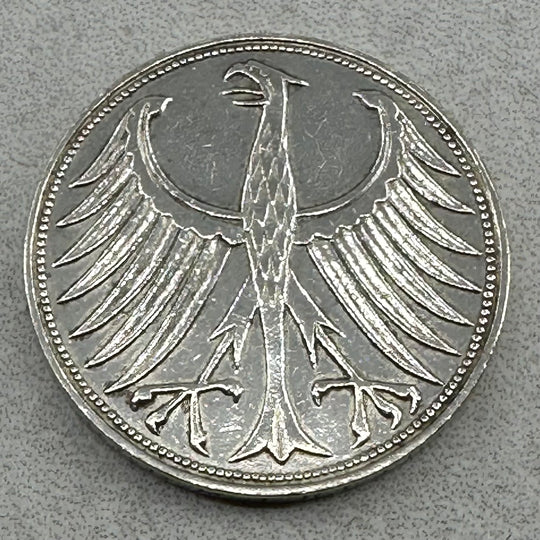56g .999Ag(Net Weight) SPOT 5Mark Tyskland 1951(Renset)