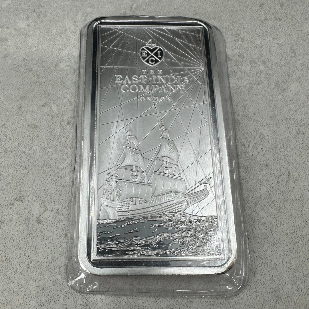 250g .999Ag(SPOT+5%)£10 St.Helena(Vakumpakket)(Litt Patina)