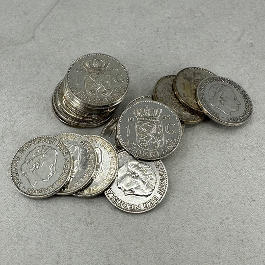 93,6g .999Ag(Net Weight)SPOT Nederlandske Gylden 1955-1964(Renset)