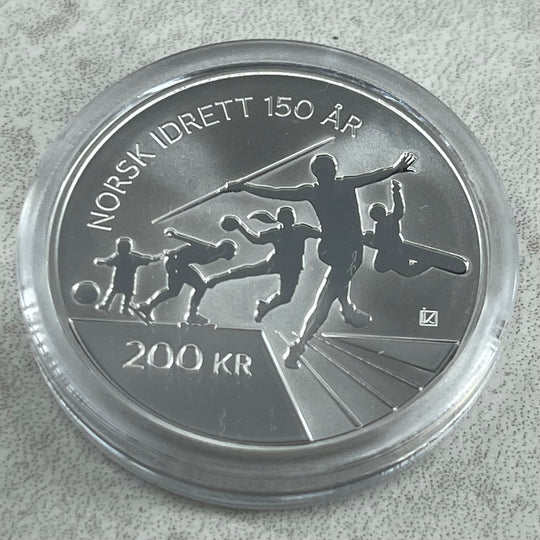 15,55g .999Ag(Netweight)(SPOT)200kr 2011 Norsk Idrett 150år