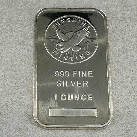 1oz .999Ag Barre Sunshine Minting