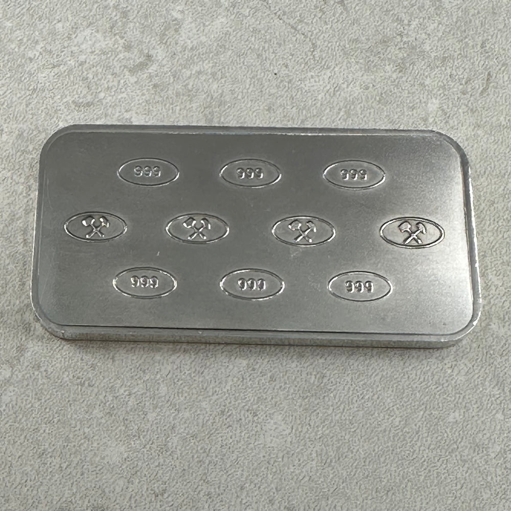 100g .999Ag Johnson Matthey Bullion i skrin
