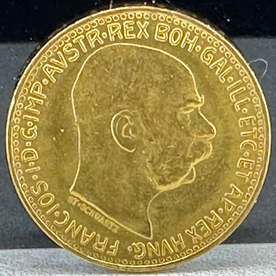 3,39g .900Au 10Corona Østerrike 1912