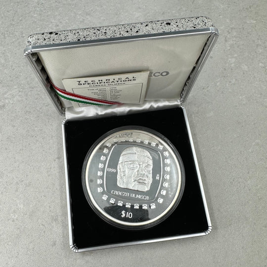 5oz .999Ag(SPOT+15%)10Pesos Mexico 1996 i skrin