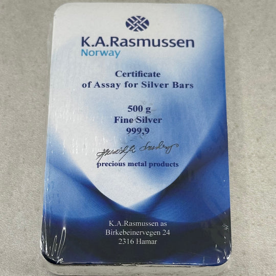 500g .999Ag KAR Barre