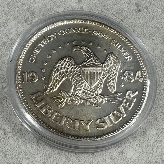 1oz .999Ag Liberty Silver 1984