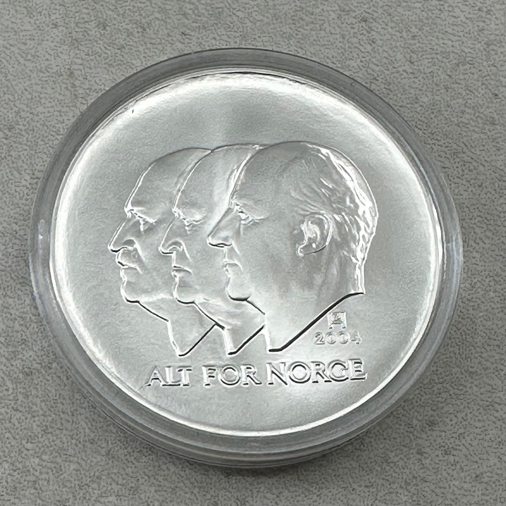 33.8g .925 Silver (SPOT) 100Kr 2004 Norge Unionsoppløsningen i kapsel