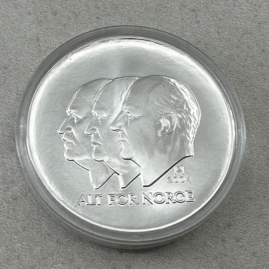 33.8g .925 Silver (SPOT) 100Kr 2004 Norge Unionsoppløsningen i kapsel