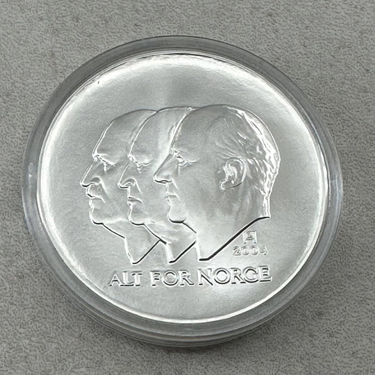 33,8g .925Ag (SPOT) 100Kr 2004 Norge Unionsoppløsningen i eske
