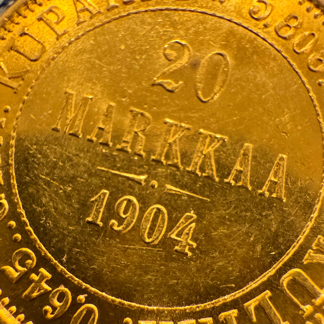 20 Markka 1904 Finland Kv.01 Lite kanthakk)