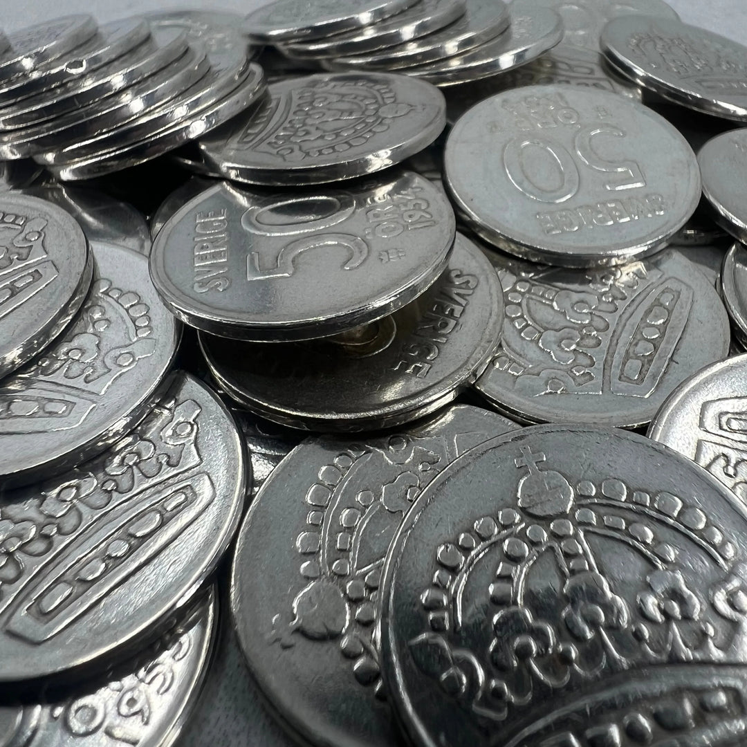 172,8g .400Ag (SPOT) 36STK 50 öre Sverige 1952-61