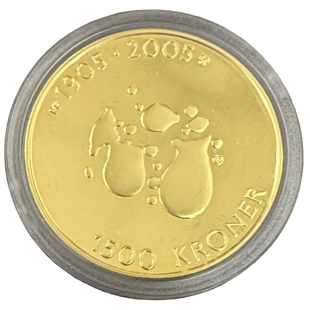 1/2oz .999Au (Net) Spot+2% 1500KR 2004 Hundreårsmarkeringen