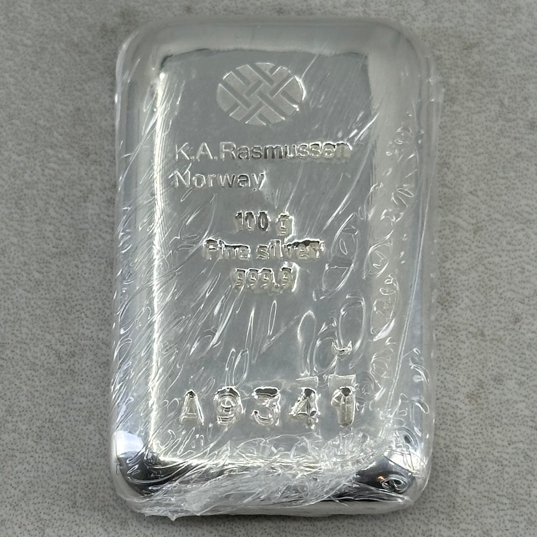 100g .999Ag KAR Barre