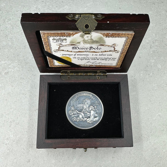 2oz .999Ag $5 Niue 2015 i skrin