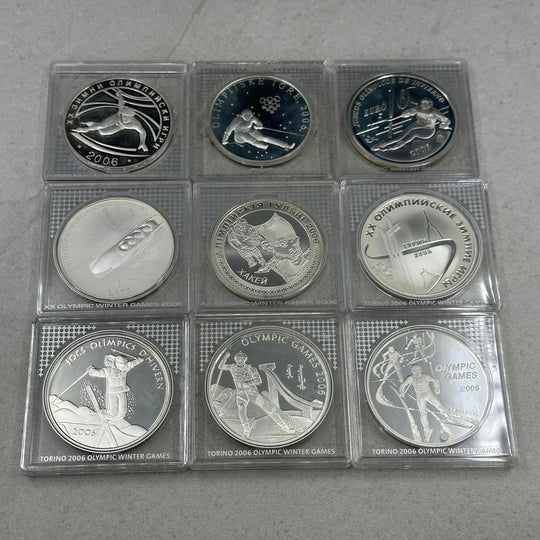 252,37g .925Ag(SPOT)commemorative coins Torino OL 2006