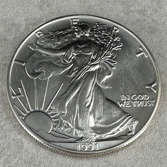 1oz .999Ag Silver Eagle 1991