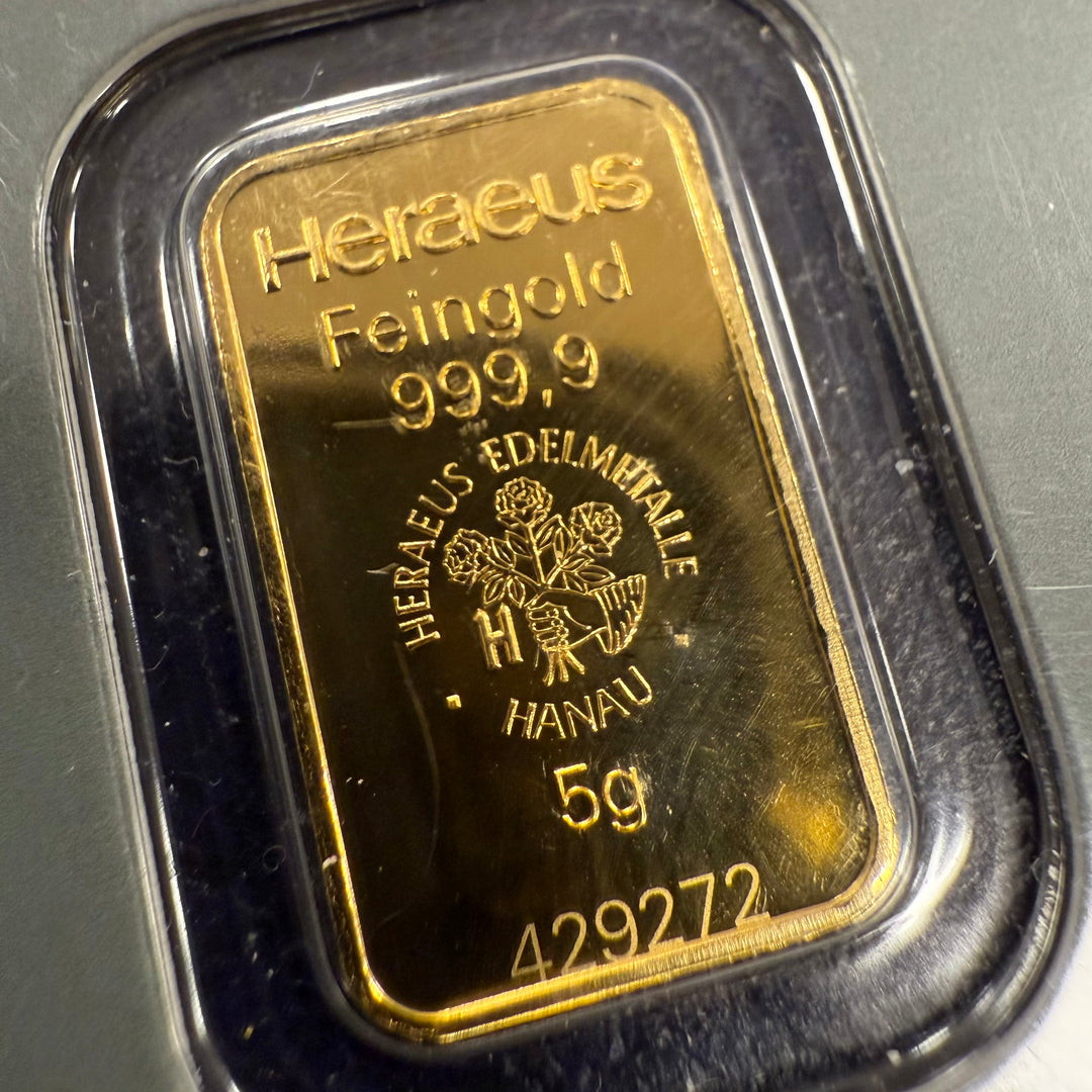 5g .999Au Heraus barre