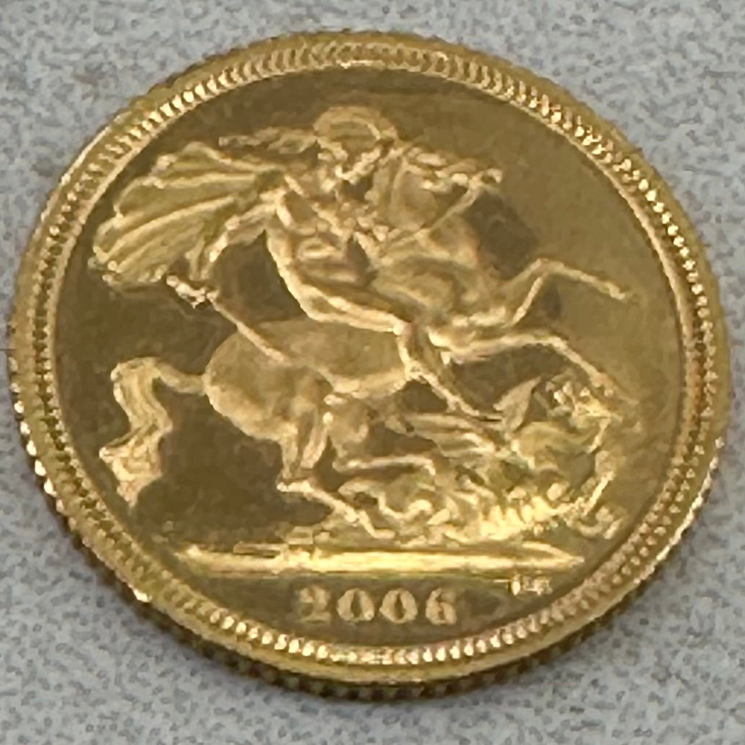 3,99g .917Ag 1/2 Sovereign 2006