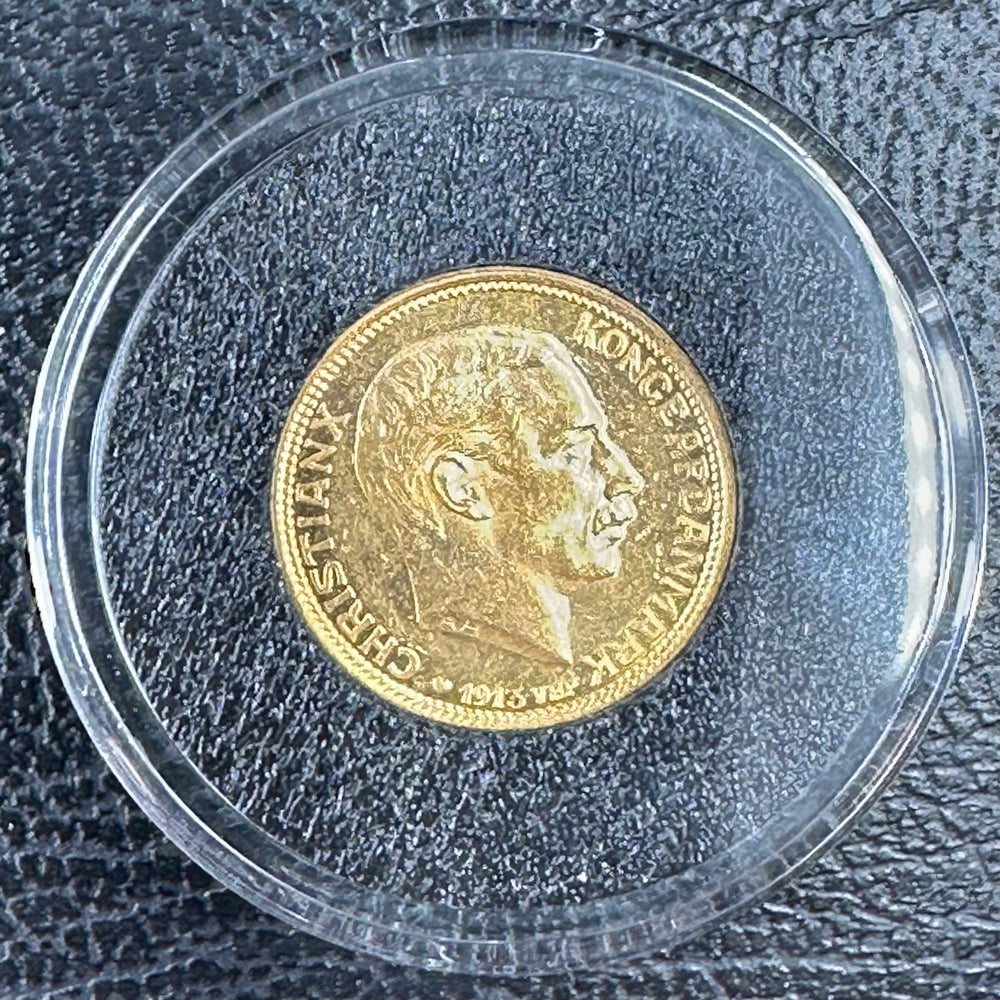 4,48g .900Au(SPOT+2%)10Kroner Danmark 1913