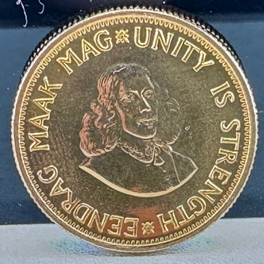 7,98g .917Au 2 Rand Sør Afrika 1966