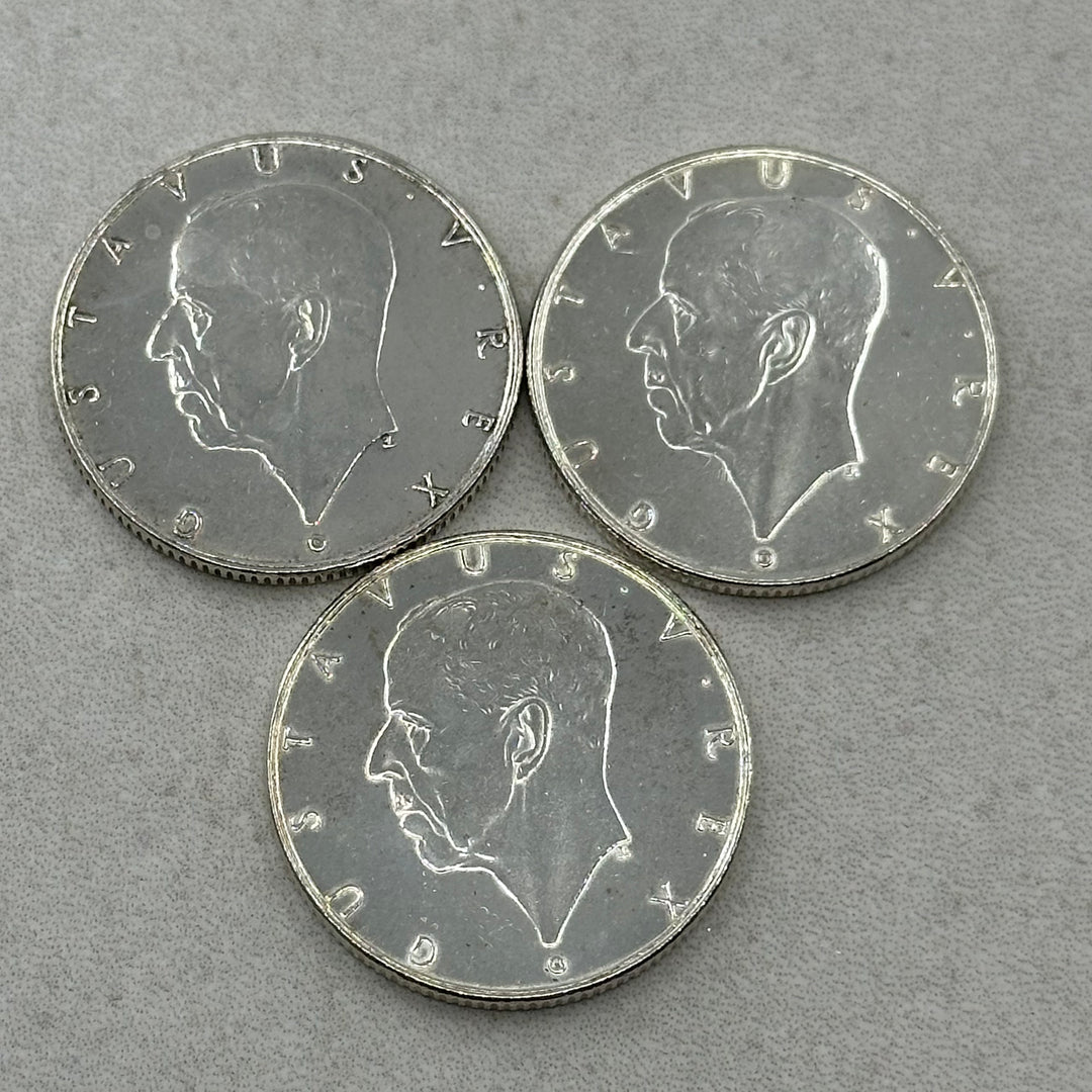 36g .999Ag(NetWeight)(SPOT)2KR Sverige 1938 Minnemynt bosetningen i Delaware(Renset)