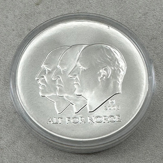 33.8g .925 Silver (SPOT) 100Kr 2005 Norge Unionsoppløsningen i kapsel
