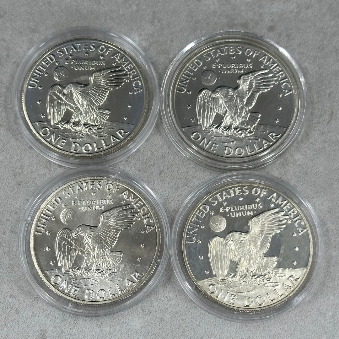 39,3g .999Ag(NetWeight)(SPOT)Eisenhower Dollars i kapsel 71/72/74