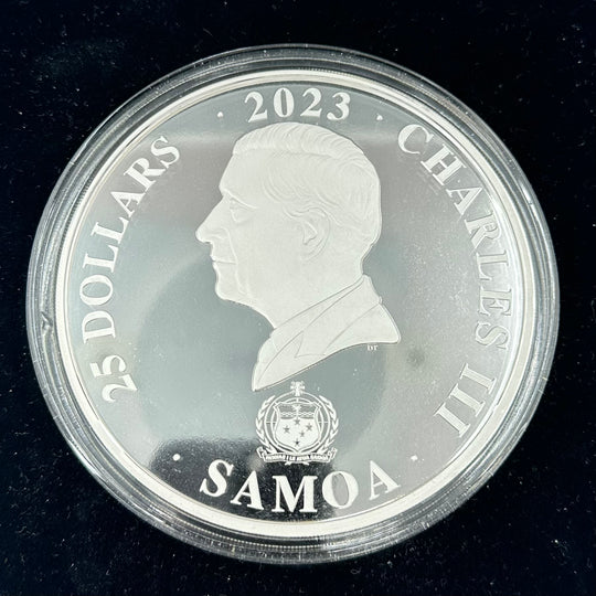 1Kg .999Ag $25 Samoa 2023 Disney 100år i skrin