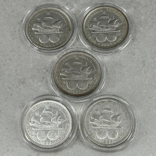 62,5g .900Ag Colombian Half Dollar USA 1893