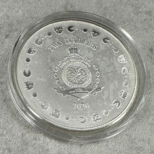 1oz .999Ag $2 Niue Pac Man