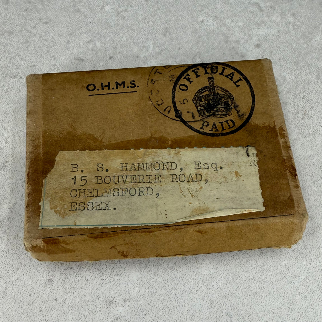 The Defense Medal & The War Medal 1939-45 i Original RAF Utsendelsesboks m/brev