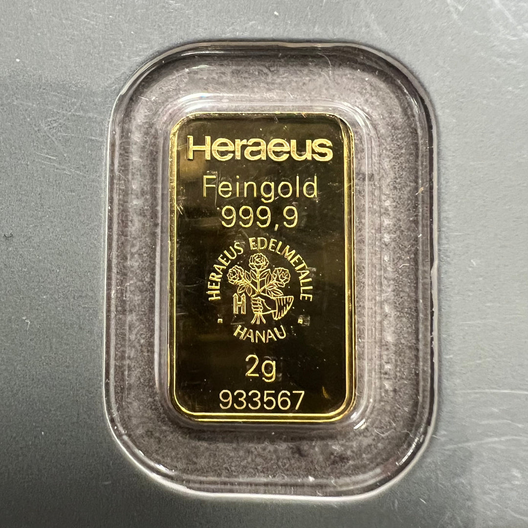 2g .999Au Heraus Barre (Flere på lager)
