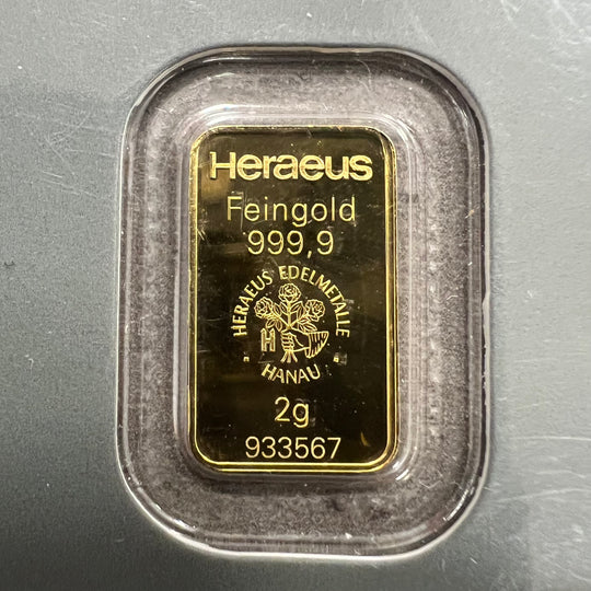 2g .999Au Heraus Barre (Flere på lager)