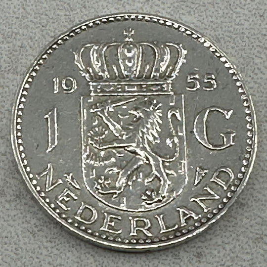 93,6g .999Ag(Net Weight)SPOT Nederlandske Gylden 1955-1964(Renset)