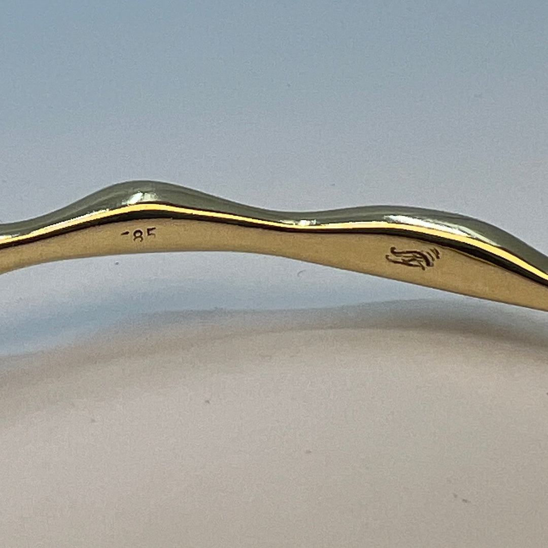 14K gull armring