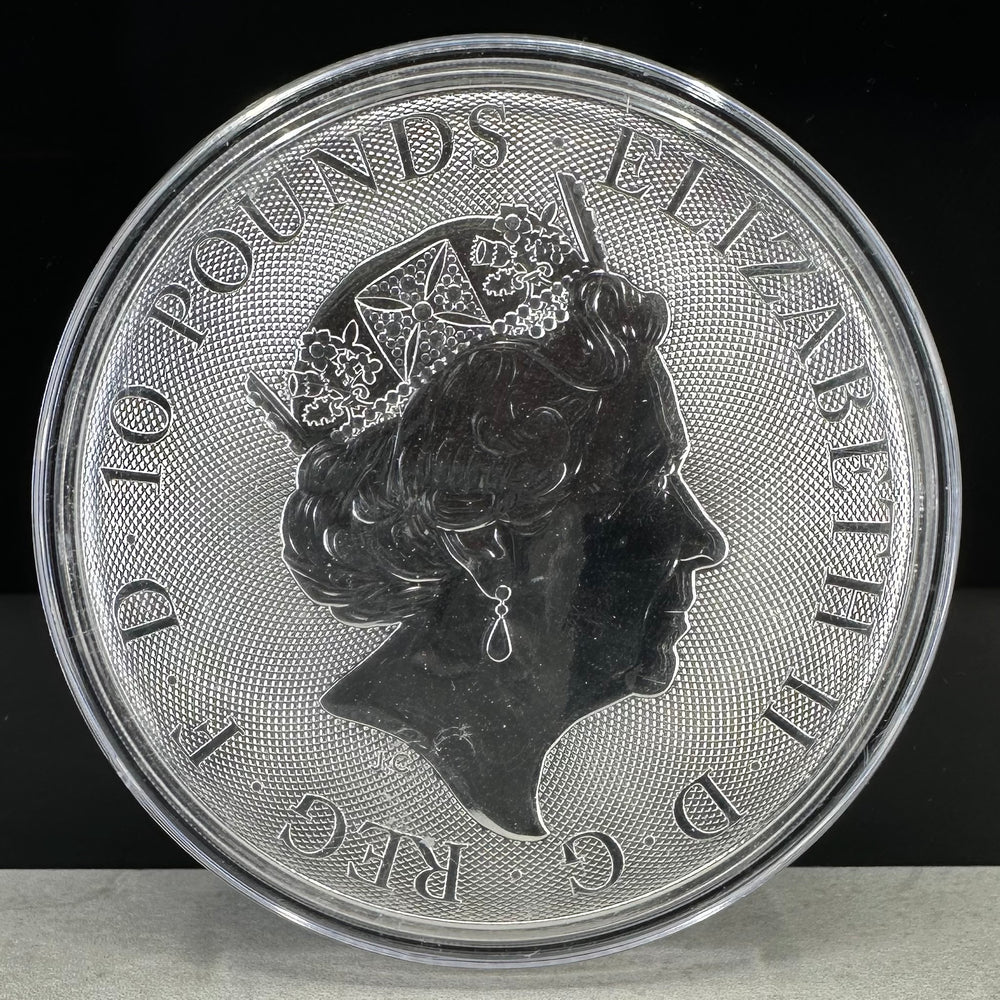 10oz .999Ag 10Pounds Lion of England 2022